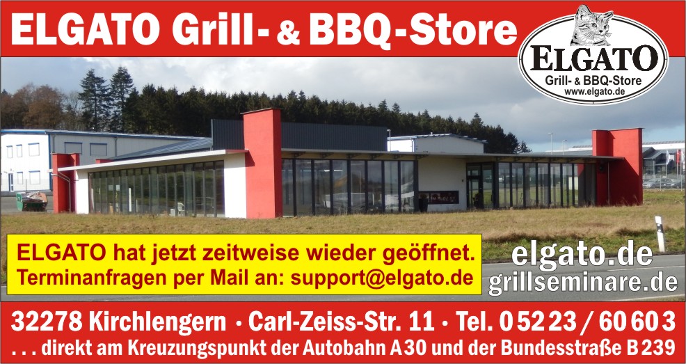 ELGATO Grill- & BBQ-Store in Kirchlengern | WEBER, NAPOLEON, BROIL KING GRILLS
